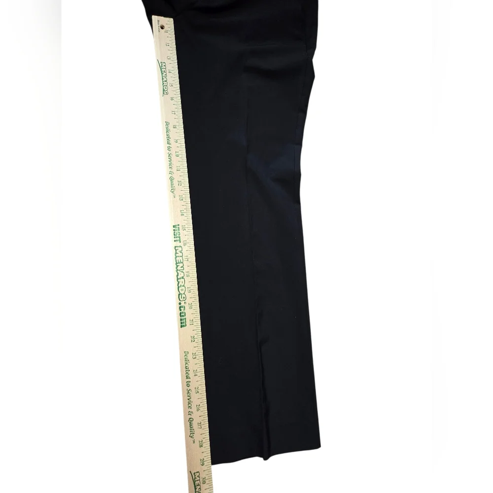 Banana Republic Logan Pants Womens Size 8 Black Italian Wool Washable Trousers - Picture 4 of 6
